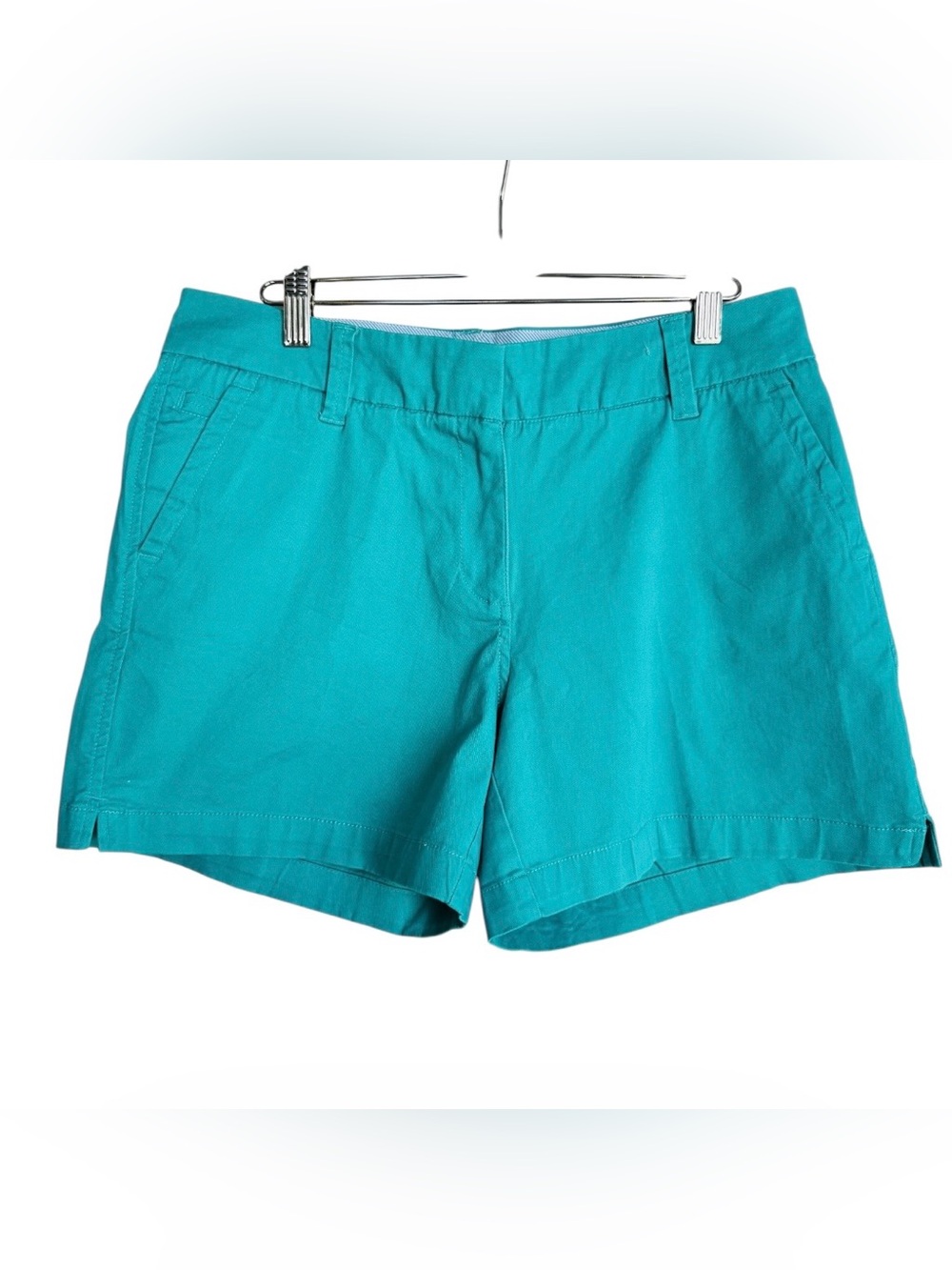 Crown & Ivy Women’s Turquoise Casual Cotton Shorts Size 6 NWT